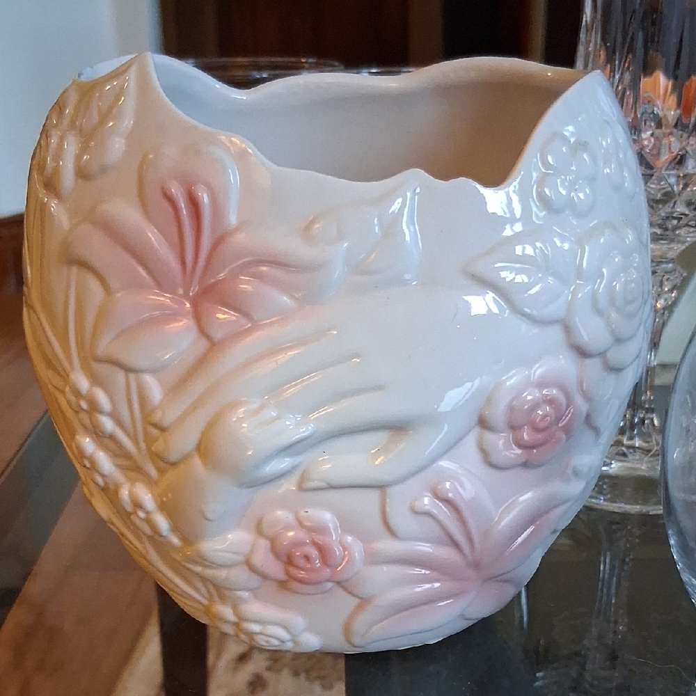 VINTAGE FTD FLORAL VASE